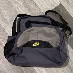 Nike Black and Gray Duffel Bag
